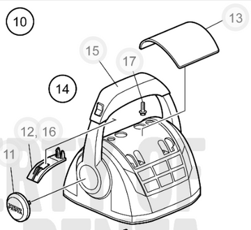 21758955 Lever Knob Spare part for SINGLE Volvo Penta EVC Throttle Control WITH Trim Button