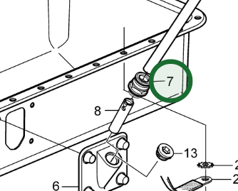 D4/D6 Oil Dipstick Nipple Volvo Penta 3886951
