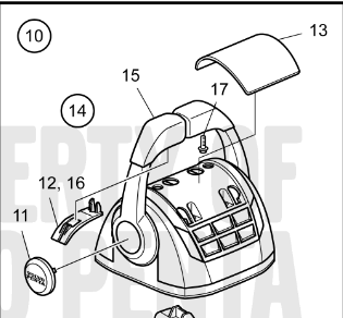 21766371 Lever Knob Spare Part for Volvo Penta EVC Throttle Control WITH TRIM