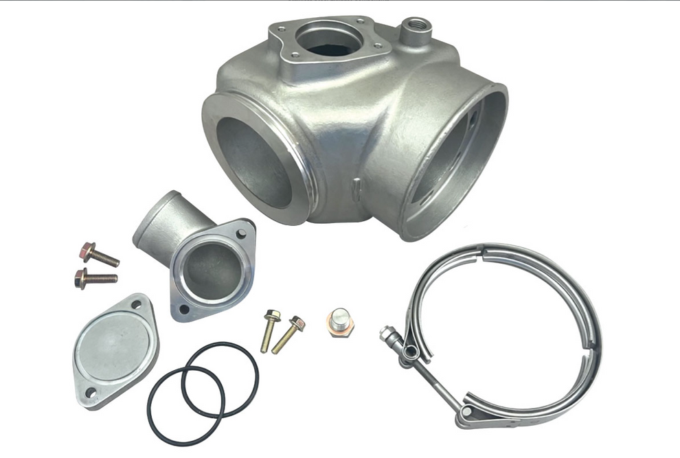 HDI Marine Stainless Steel D6 Exhaust Mixing Elbow Kit suitable for Vo